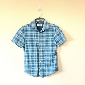 Original Penguin Plaid Short Sleeve Button Down